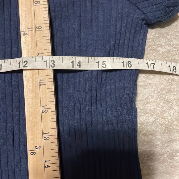 XXL WILD FABLE BLUE Ribbed DRESS - Picture 3 of 7